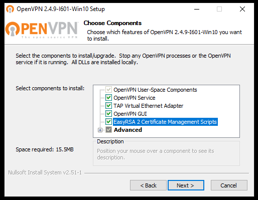 Installazione OpenVPN
