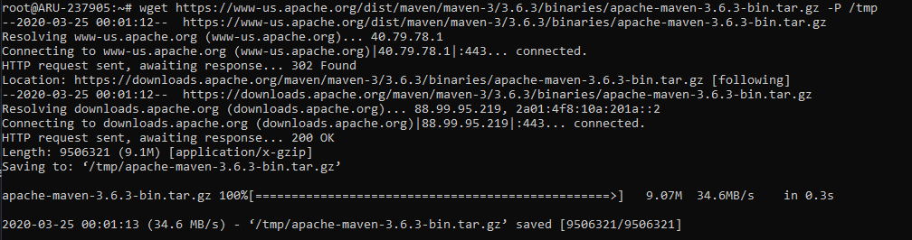 Download di Apache Maven