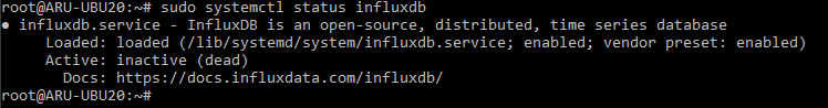 Stato InfluxDB