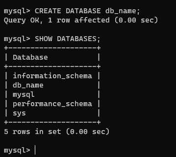 Verifica presenza database