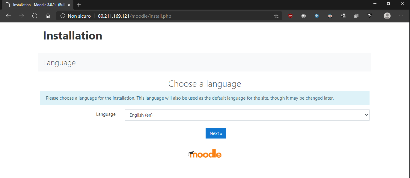 Installazione Moodle