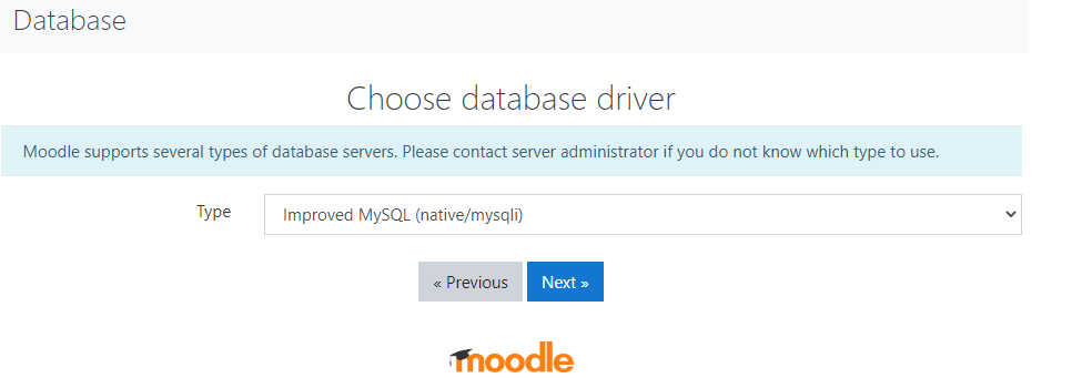 Scelta database driver