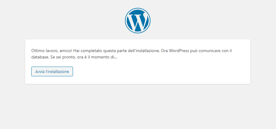 Installazione di Wordpress