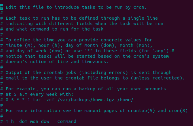 Configurare un backup automatico con crontab