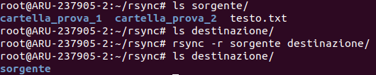 Sincronizzazione di cartelle con rsync