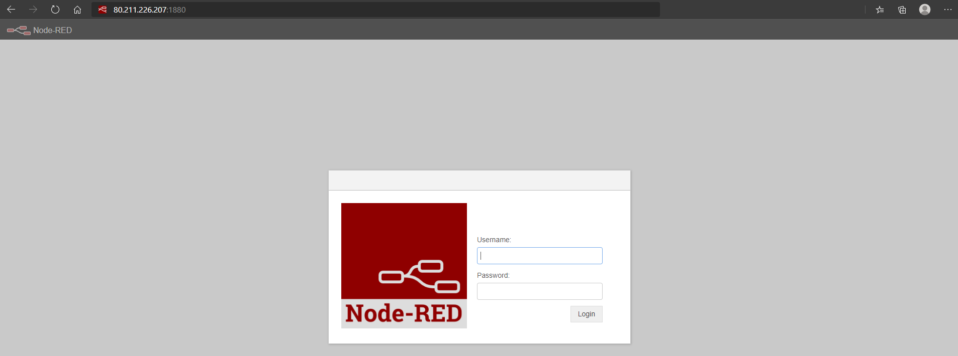 Homepage Node-RED