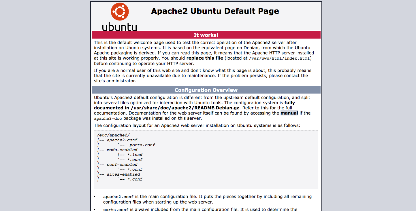 image2.png Pagina di benvenuto di Apache 2