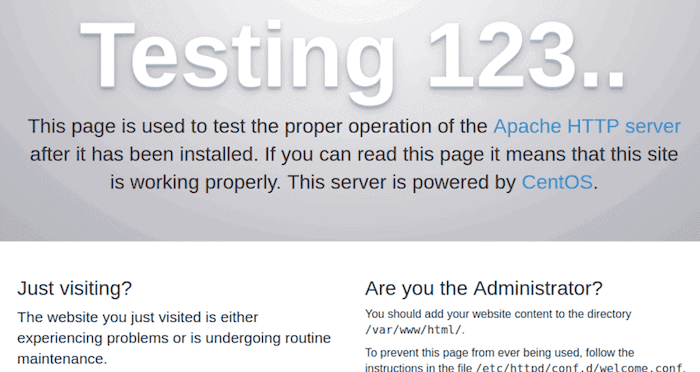 Test Page Apache